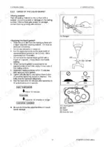 49639bcd-b2-procedures-26 Yanmar EG907 procedures for paring and applying liquid gasket, including diagrams for bead width and bolt hole application.