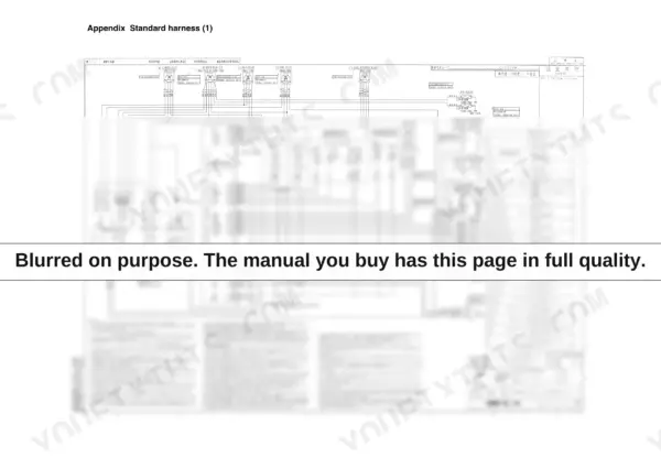 Yanmar TNV Series (R55-7A/R80-7A mini-excavator) — Appendix Standard harness (1) wiring diagram showing ECU connections.