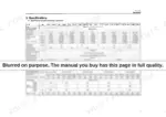4bd384c5-b-specs-7 Yanmar TF series engine specifications table for models TF50 through TF160-H, including displacement, dimensions, and weight.
