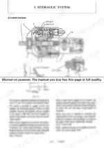 4c2ef09d-b-hydraulic-140 Yanmar B22-2, B22-2A hydraulic system diagram showing pump control functions, shift piston, and pressure flow graph.