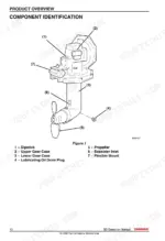 4d4402ea-b-exploded-view-14 Yanmar SD20 and SD50 component identification diagram showing gear cases, propeller, and seawater inlet.