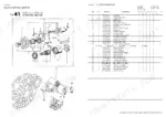 Yanmar 4JH2E, 4JH2-TE, 4JH2-THE, 4JH2-DTE, 4JH2-UTE(B), 4JH2-HTE starting motor exploded view diagram and parts list table.