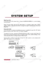 5a42c90a-b-procedures-5 Yanmar YD25 operation manual system setup, engine model selection, and power link mode configuration procedures.