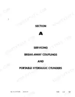 5a4fe9c0-b-page-209 Case 930 Comfort King service manual Section A, servicing break-away couplings and portable hydraulic cylinders.