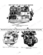 5a4fe9c0-b-system-diagram-16 Case 930 Comfort King engine diagrams showing injection pump and manifold sides of four and six cylinder engines.
