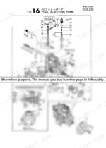 5f55ffd9-b-exploded-view-34 Yanmar 3TN84L-RBS, 3TN84L-RBSVM, 3TN84L-RBFVM, YB271/B, YB exploded view diagram of the fuel injection pump assembly.