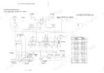 61938ee2-b-hydraulic-166 Hydraulic circuit schematic diagram showing relief valve pressure settings for mini-excavator travel and work circuits.