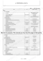 61938ee2-b-specs-42 Engine, lubrication, cooling, and fuel system service data table with capacities and torque values.