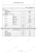 61938ee2-b-specs-43 Engine starting system and electrical equipment technical data table with alternator and starter specs.