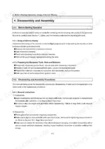 61d909e3-b-procedures-28 Yanmar LB446HB and LB446H service manual page covering disassembly and assembly procedures and safety instructions.