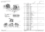 61fc69d4-b-parts-list-30 Yanmar S220R engine parts diagram, exploded view of engine components, and governed engine speed specifications table.