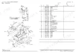 61fc69d4-b-parts-list-6 Yanmar S220R chassis exploded view diagram and parts list for fuel tank, covers, and hardware components.