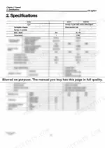 6b593ee4-b-specs-6 Yanmar 2QM15 and 2QM15G engine specifications table including bore, stroke, displacement, and fuel injection data.