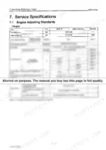 6ba1d51f-b-specs-89 Yanmar 4JH3-TE, 4JH3-HTE, 4JH3-DTE engine adjusting standards table including valve clearance, oil capacity, and alarm specs.