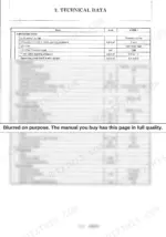 78b354a5-b-specs-22 Yanmar ViO50-1 technical data table for lubrication, cooling, air cleaner, fuel injection pump, nozzle, and starting device.