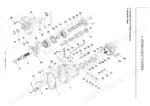 7ce05242-b-exploded-view-305 Yanmar ViO35-6A hydraulic pump exploded view diagram showing internal components, solenoid valve assembly, and parts list.