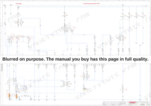 Yanmar B110W, MMB68ENMA00200, wiring diagram for Diesel engine EDC 17 CV52 power supply and control system.
