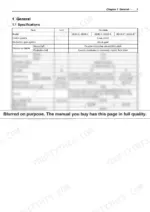 Yanmar SD40, SD50 Series general specifications and technical data table
