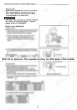 8289520f-b-clearances-108 Yanmar 3TNV, 4TNV series engine journal bearing cap side gap measurement procedures, diagrams, and clearance tables.