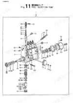 8cb05770-b-exploded-view-24 Yanmar 4TNE98-BV, VIO70, 4TNE98-BV(VIO70) exploded view diagram of the fuel injection pump assembly with numbered parts.