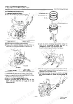 8f92049a-b-procedures-460 Yanmar 1GM10(C), 2GM20(F)(C), 3GM30(F)(C), 3HM35(F)(C), SM/GM(F)(C)HM(F)(C), GM-series: Main bearing and piston assembly steps.