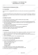 90f91d65-b-safety-11 Yanmar SV05-A, SV05-B service manual page covering general maintenance safety, work precautions, and disassembly procedures.
