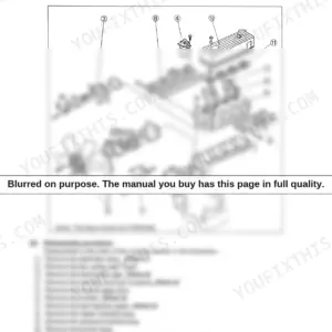 Yanmar C50R-3(R) engine cylinder head exploded view and disassembly procedure for 4TNE94-98 engine components.