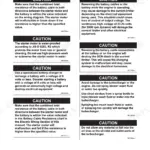 Yanmar ViO80 engine service manual page showing caution procedures for battery, starter motor, and turbocharger maintenance.