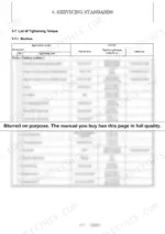 9a70ac78-b-torque-56 Yanmar SV100 service manual table listing tightening torque specifications for engine and electrical equipment components.