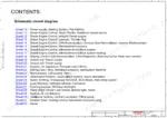 9b9a80ea-b2-wiring-616 Yanmar SV120 2PB wiring schematic contents table listing electrical circuits for engine, hydraulics, and cab systems.