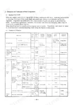 9bc384d3-b-clearances-44 Yanmar SKE service manual table showing engine component clearances, tolerances, and wear limits for liners, pistons, and rings.