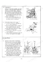 9bc384d3-b-procedures-23 Yanmar SKE service manual procedures for changing lube oil, cleaning the oil strainer, and adjusting valve clearances.