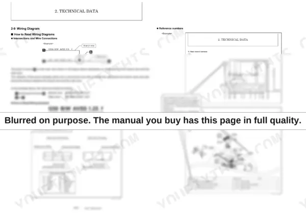 Yanmar ViO82 wiring diagram guide explaining wire connections, symbols, color codes, and seat mount harness reference numbers.