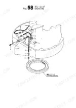 a0e6549e-b-page-133 Yanmar VIO20 Fig. 58 greasing diagram showing grease lines, fittings, and turning bearing assembly components.