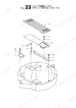 a0e6549e-b-page-62 Yanmar VIO20 exploded view diagram of the step and turning lock pin assembly including mounting hardware and floor plates.
