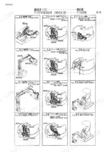 a0e6549e-b-toc-11 Yanmar VIO20 picturesque index showing hydraulic piping, control piping patterns, greasing, and boom assembly diagrams.
