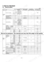 a147f523-b2-specs-119 Yanmar 6CXM-GTE, 6CXM-GTE2, 6CXM-GTE/GTE2 service standard table for cylinder sleeve, piston, rings, and cylinder head.