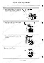 Yanmar B37V hydraulic equipment disassembly procedures for drive shaft, stopper pins, and body H kit components.