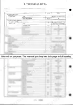 Yanmar B37V technical data table showing hydraulic, swing device, and undercarriage specifications.