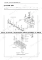 a36a9274-b-exploded-view-112 Yanmar 3JH4(B)(C)(M)E exploded view of cylinder head, rocker arm assembly, valves, and cover components.