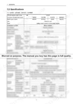 a36a9274-b-specs-18 Yanmar 3JH4(B)(C)(M)E engine specifications table including bore, stroke, displacement, and power output data.
