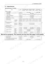 a4107815-b2-specs-23 Yanmar C50R-3C technical specifications table for dimensions, weight, traveling performance, and work performance.