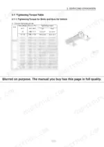 a4107815-b2-torque-46 Yanmar C50R-3C service manual tightening torque table for coarse and fine bolts and nuts with measurement diagram.