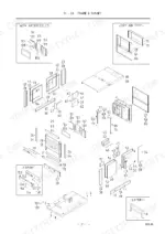 Airman PDS265 Series exploded view of frame and bonnet parts.