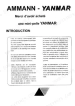 Ammann Yanmar B55W operator manual introduction page with safety, warranty, and metric measurement information.