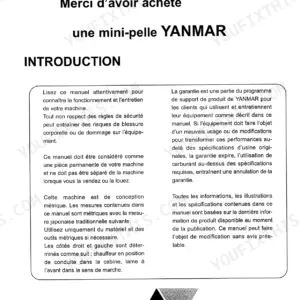 Ammann Yanmar B55W operator manual introduction page with safety, warranty, and metric measurement information.