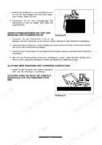 Ammann Yanmar B55W operator manual safety procedures for operating the dozer blade and front equipment.