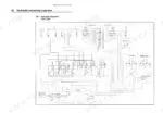 Hydraulic diagram showing pump, control valve, cylinders, and motors system connections.