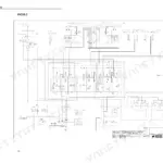 Yanmar ViO17 Hydraulic system diagram for ViO30-3 excavator.