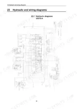 Hydraulic system diagram showing control valve and pump circuits.